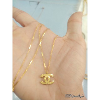 (Nano vàng chống trầy dùng lâu dài) Dây trúc nhỏ kết hợp tượng C cao cấp- Dùng bền bỉ tắm rửa thoải mái không đen