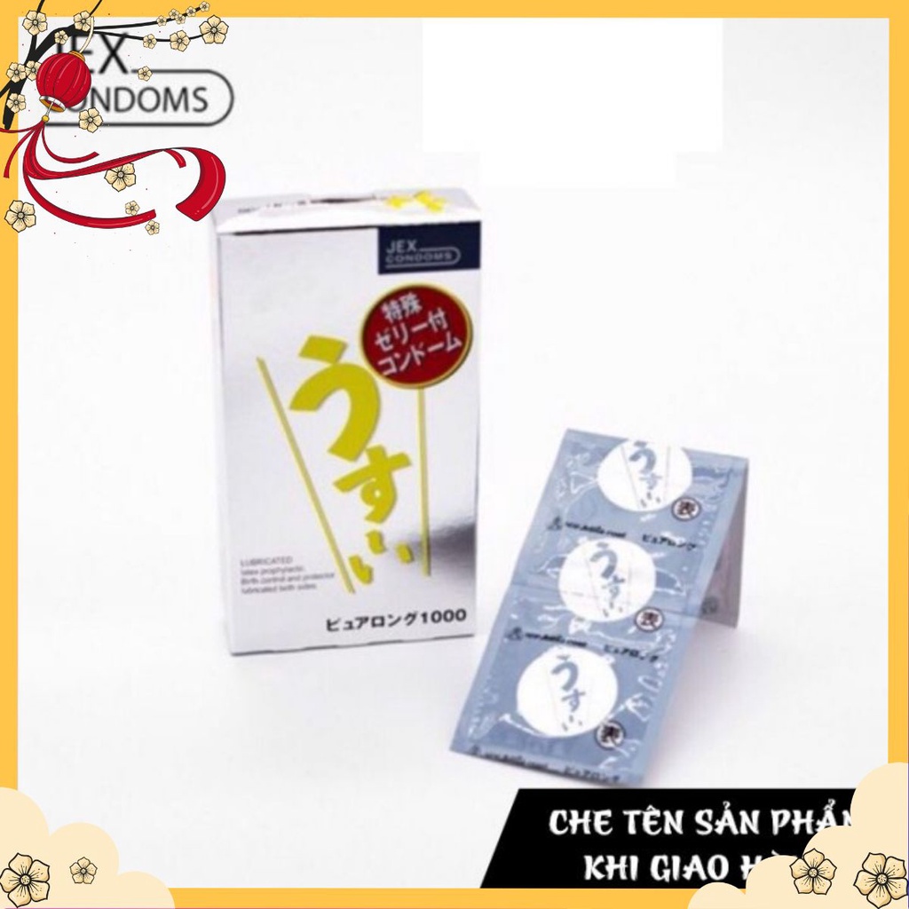 Bao cao su Jex-  Usui Pure Long - Kéo dài thời gian ( hộp 12 cái)