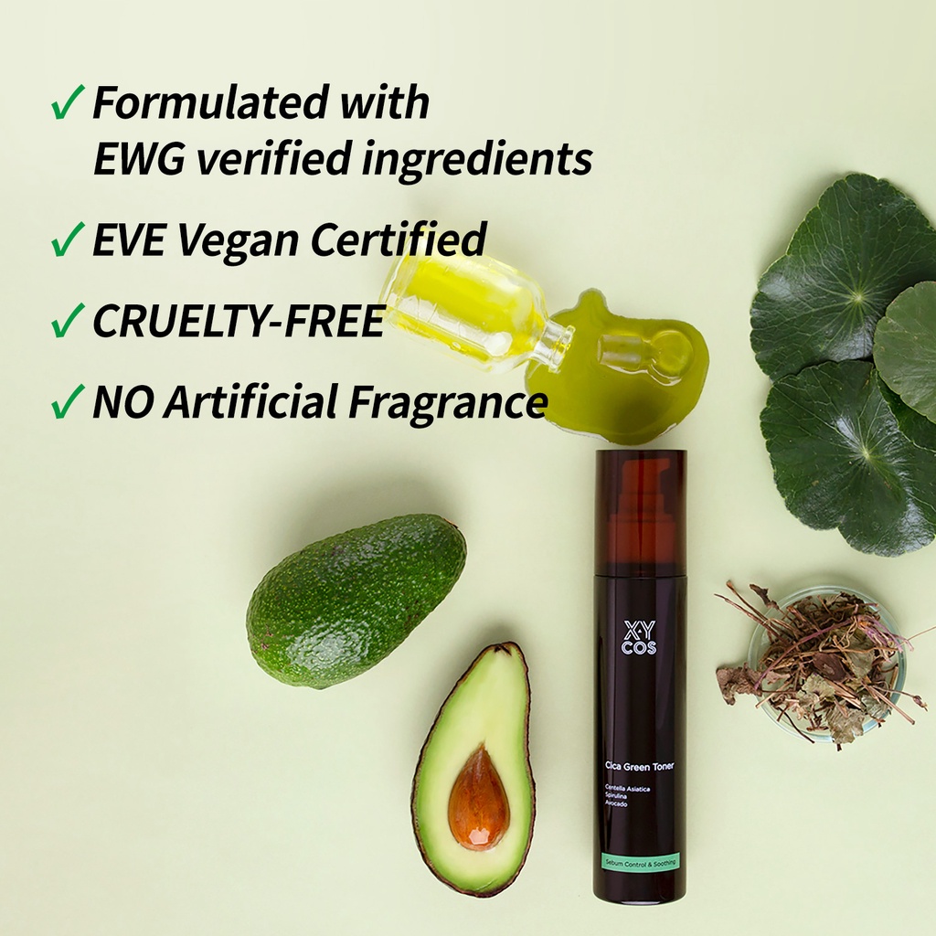 [XYCOS] Cica Green Toner 120ml 【EVE VEGAN】
