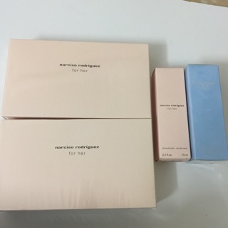 Dưỡng thể nước hoa Narciso for her 75ml và Light Blue 100ml