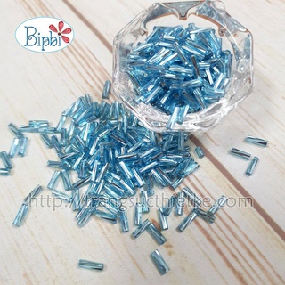 Hạt cườm ống xoắn đỏ cam silverline