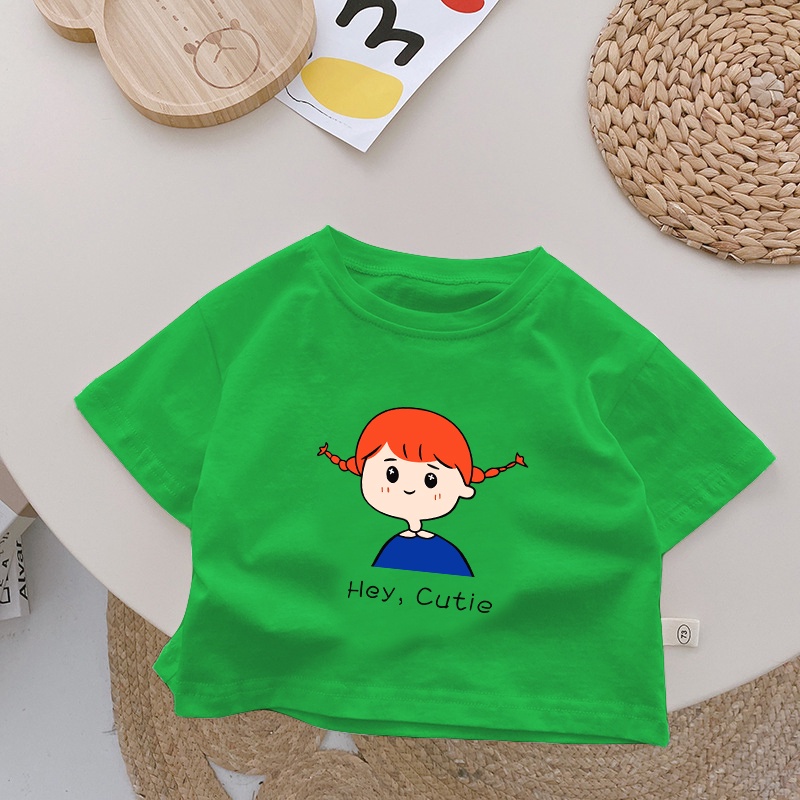 Áo thun cho bé trai, bé gái mùa hè 0 đến 4 tuổi họa tiết hoạt hình ATTE117