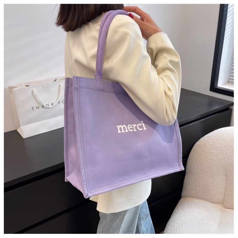 Túi Merci Màu Size Lớn Sang Trọng Thanh Lịch