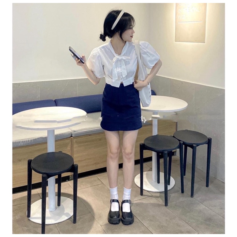 Set Áo Sơ Mi Kèm Chân Váy