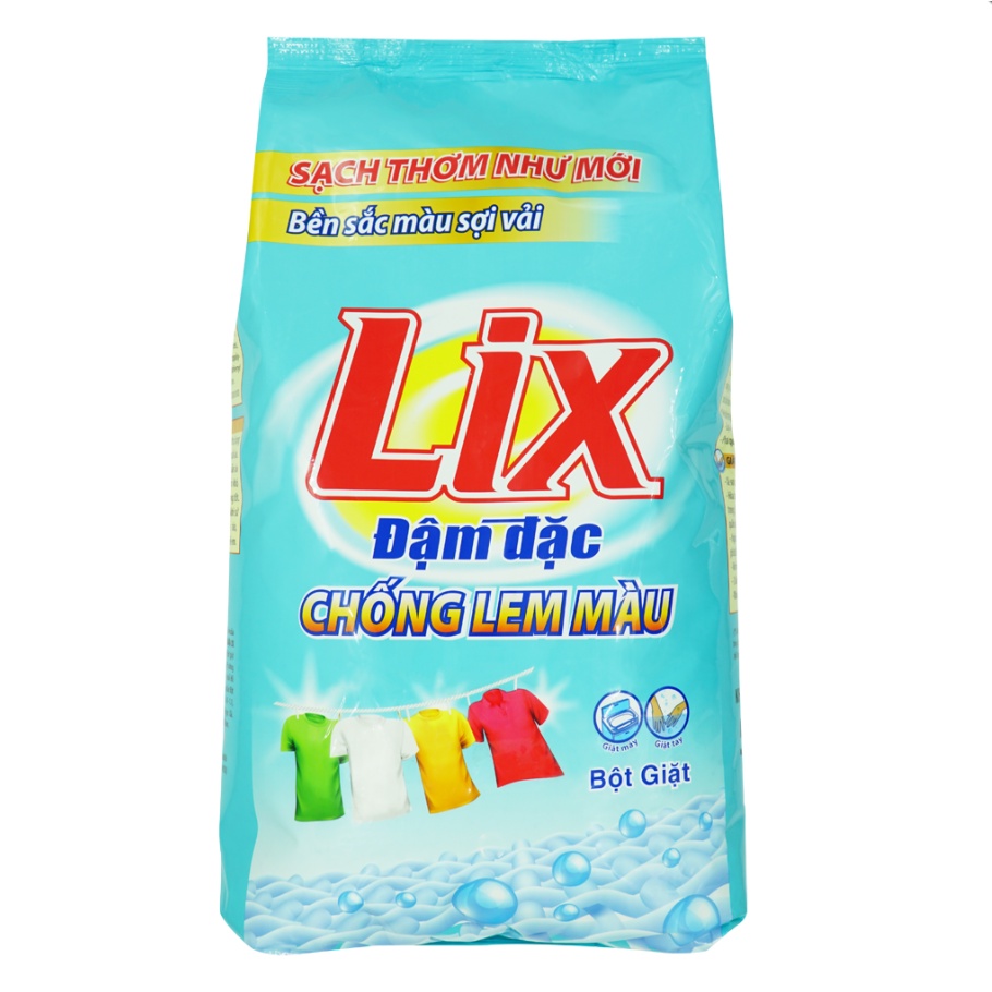 Bột giăt Lix đậm đặc chống lem màu 800g