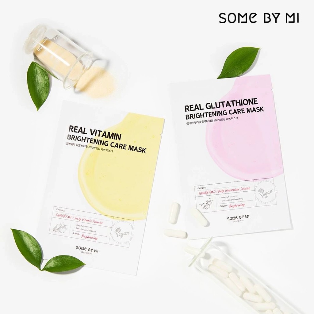 Combo 5 Mặt Nạ Cấp Ẩm, Dưỡng Trắng Da Vitamin Some By Mi Real Vitamin Brightening Care Mask 20gx5 - Vitamin