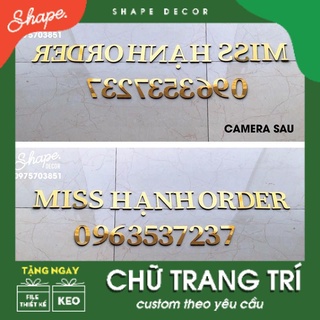 Chữ dán tường để live stream làm theo yêu cầu riêng