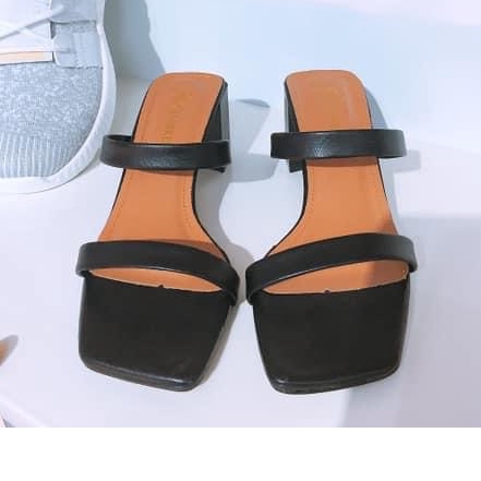 Giày cao gót SkV starkela - TONGKHOSI1945 "Gót Cao 5cm, Gót Vuông''