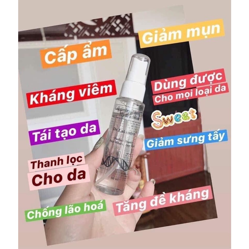 Xịt khoáng tế bào gốc Lasmira cung cấp độ ẩm cho da