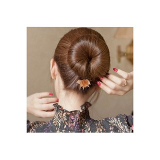 Dụng cụ búi tóc nữ to MS04 đính lá phong (Giao màu ngẫu nhiên) (Song An Eco)