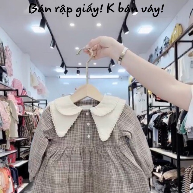 Đầm thu đông cho bé ( rập giấy)