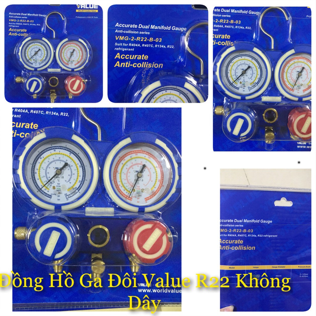 Đồng hồ ga đôi Value R22 không dây