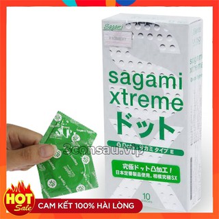 Bao cao su sagami extreme white cao cấp chính hãng nhật bản, gân gai siêu mỏng, siêu kích thích