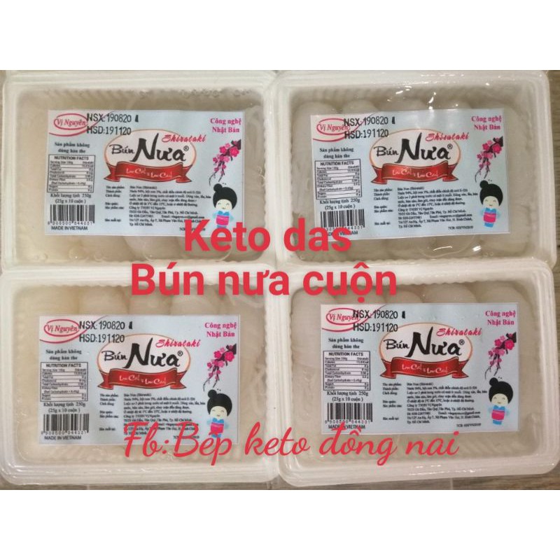 Bún nưa cuộn(6 cuộn/gói)ăn no lâu cho NGƯỜI TIỂU ĐƯỜNG-KETO DAS EATCLEAN | WebRaoVat - webraovat.net.vn