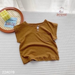 ÁO PHÔNG BERNIE CỔ SẺ V CHO BÉ