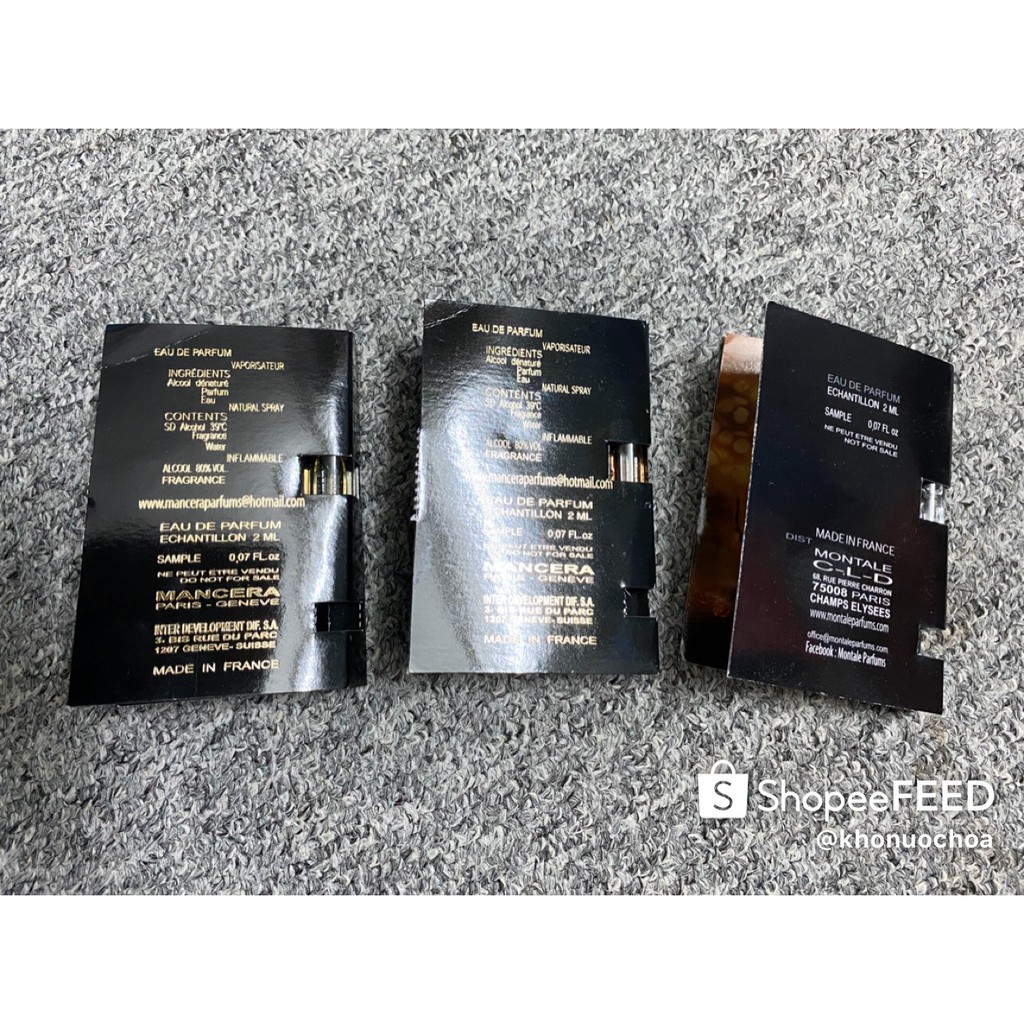 💥 Mẫu thử nước hoa nam / nữ Montale - Part 1 | Thế Giới Skin Care