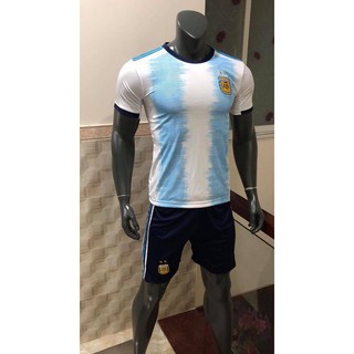 Áo Bóng Đá Argentina sọc xanh trắng 2019-2020