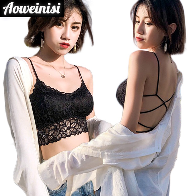 Áo ngực AOWEINISI phối ren thời trang quyến rũ dành cho nữ