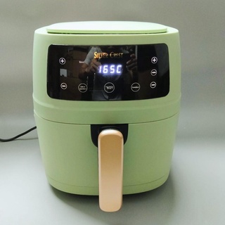 Nồi chiên không dầu điện tử silvercrest, dung tích 8l siêu lớn, công suất 2400w, bảo hành 12 tháng