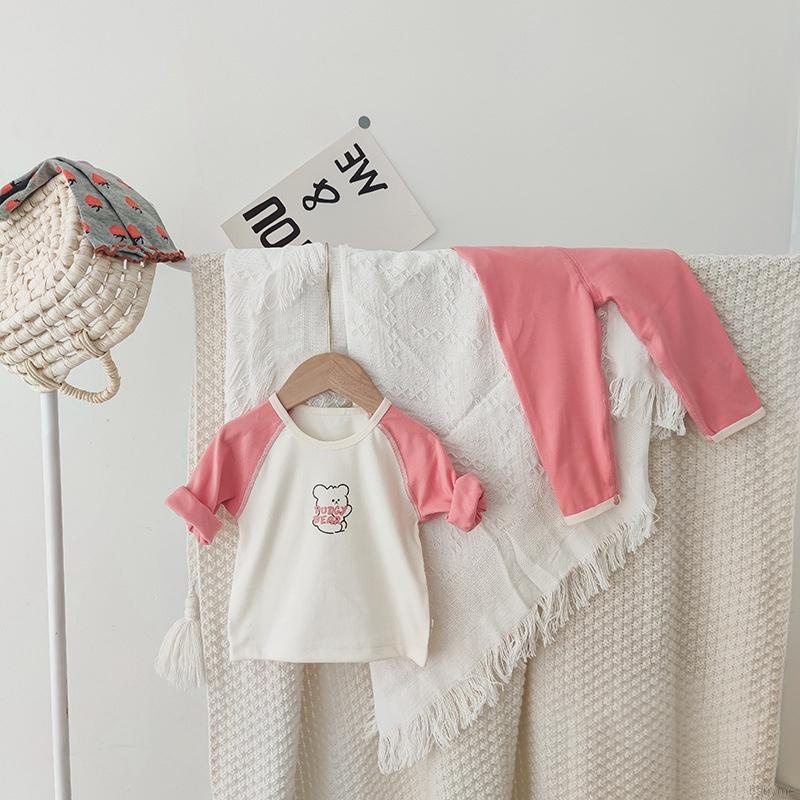 Bộ Đồ Ngủ Lưng Cao In Họa Tiết Hoạt Hình Dễ Thương Cho Bé
