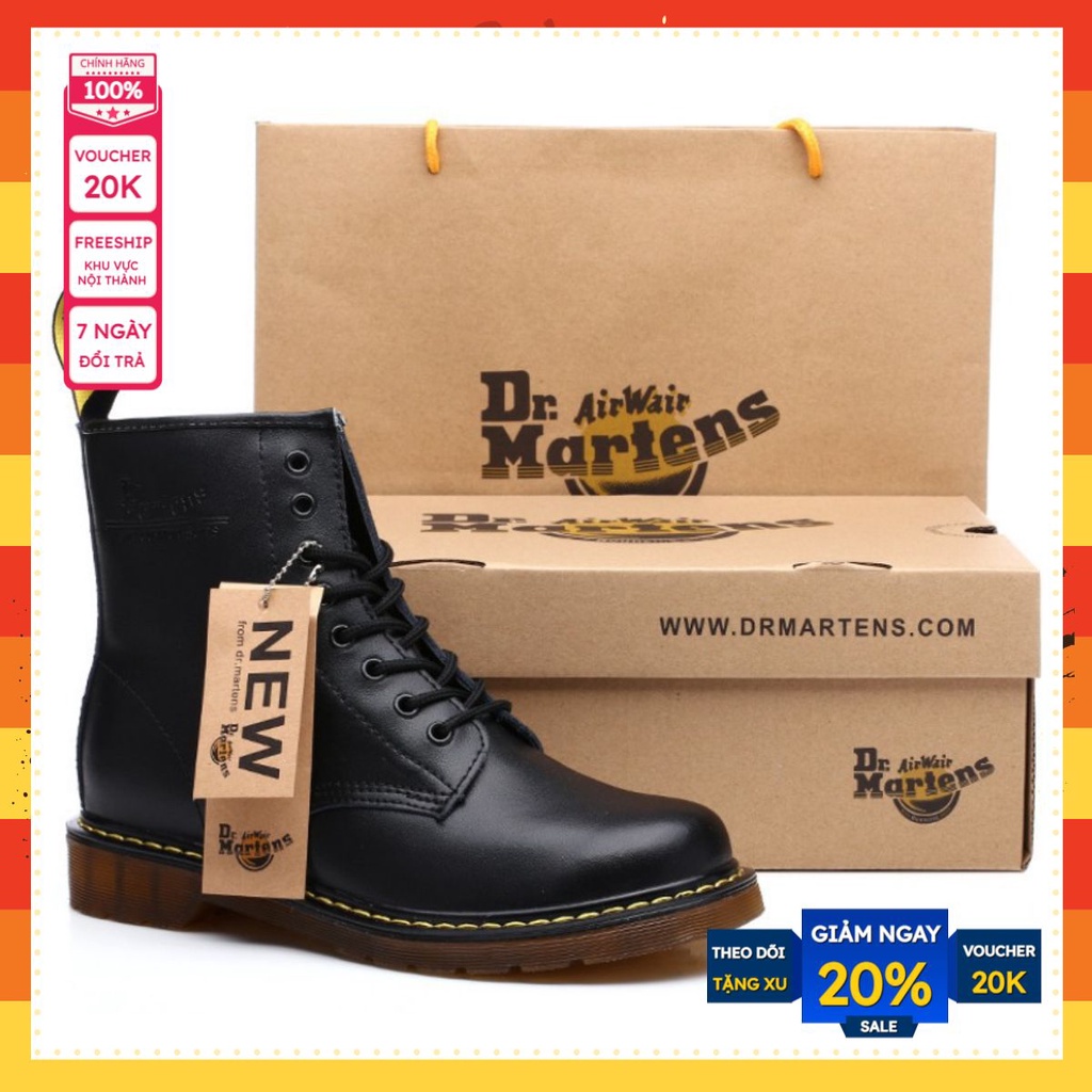 Giày Bốt Nam Nữ Dr Marten Da Bò Cao Cấp Mã G2Daa
