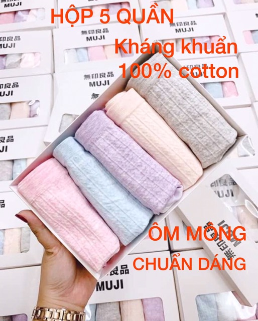 💥SÉT 5 QUẦN SALE 💥 Quần Lót kháng khuẩn 100% cotton , MỀM,ĐẸP ,ÔM MÔNG | WebRaoVat - webraovat.net.vn