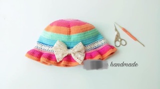 Nón len handmade dành cho bé gái