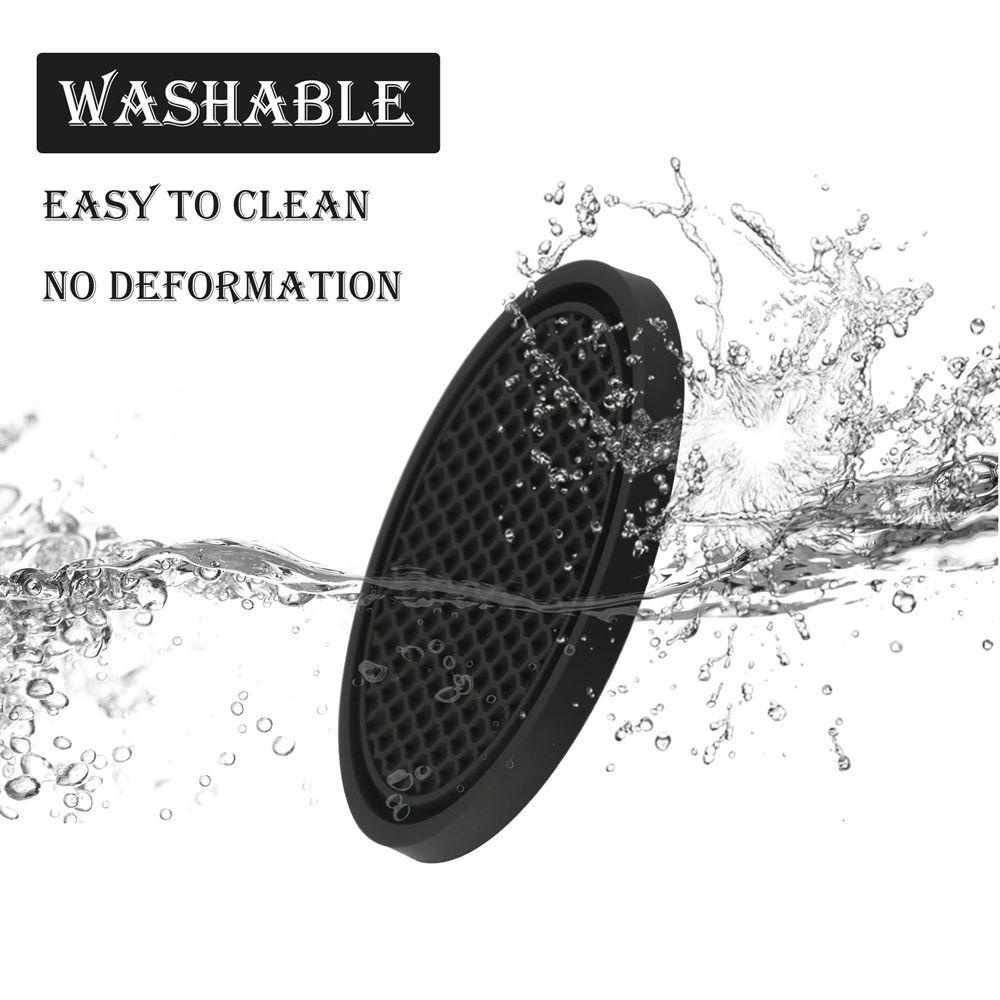 MAG Đế Lót Ly Cách Nhiệt Chống Trượt Bằng Cao Su Tự Nhiên Hình Hoa Trang Trí Nhà Cửa / Xe Hơi