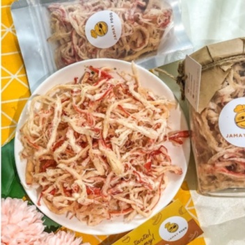 Khô mực xé sợi hấp nước dừa mềm ngọt thơm ngon đặc biệt | Ăn Vặt Jamay Food