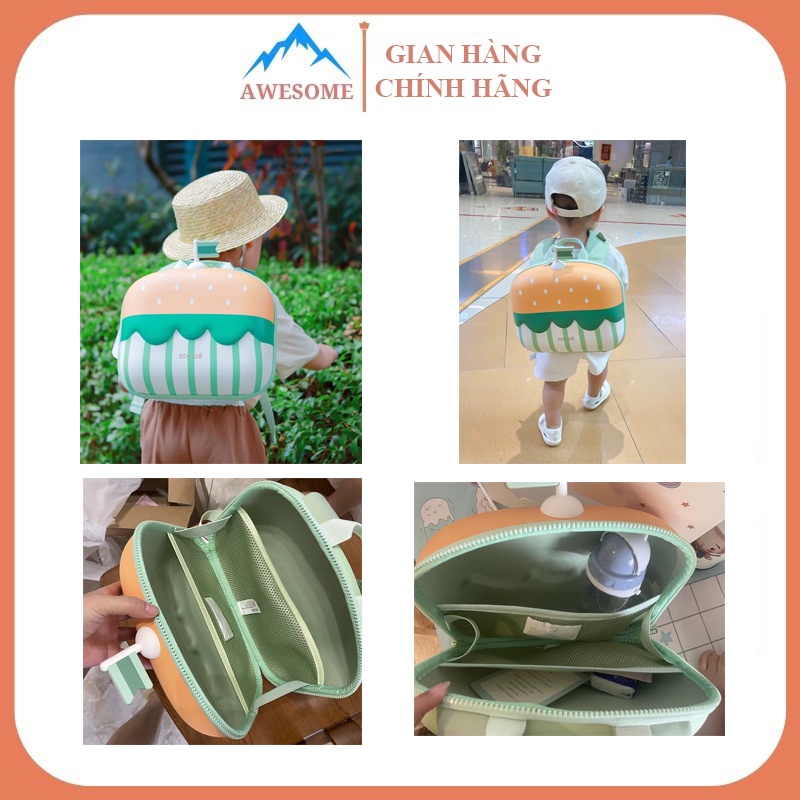 Balo Dành Cho Bé Từ 1-8 Tuổi Hàng Chính Hãng SOLOVE B8, Khóa ngực giảm áp lực cột sống, chống gù lưng