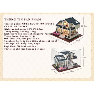 Mô hình DIY biệt thự tím thơ mộng