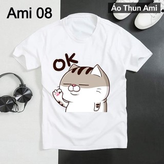 ⚡️FREESHIP⚡️Áo Thun Mèo Ami Bụng Bự 2