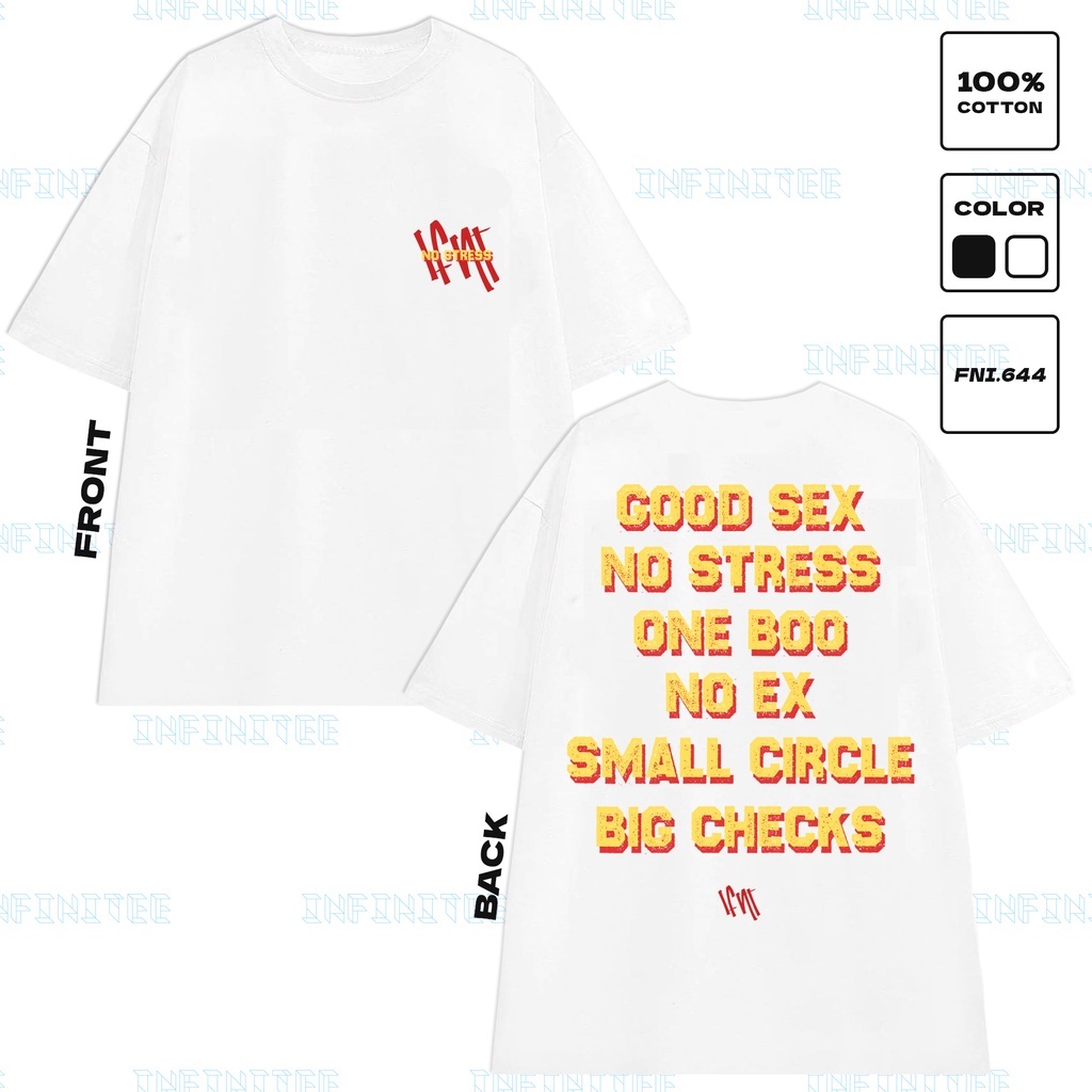 Áo Thun INFINITEE 100% Cotton - form rộng Unisex, INFINITEE - Outlet 01