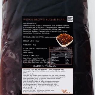 Trân châu 3q wings Trắng - Đen