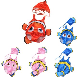 (Hàng QCCC) Đồ bơi bikini cho bé 6-23 kg kèm mũ hình cá Nemo ngộ nghĩnh