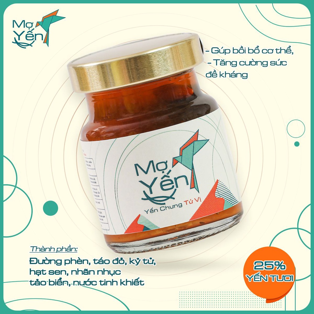 Combo 50 hũ Mix Đủ Vị MỢ YẾN Combo C, tăng cường sức khỏe, kích thích tiêu hóa 25% Yến thật | BigBuy360 - bigbuy360.vn