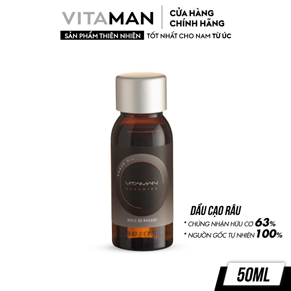 Dầu Cạo Râu Dành Cho Nam Vitaman Grooming Shave Oil 50ml