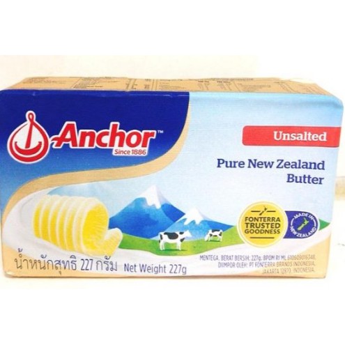 Bơ Lạt Anchor 227 gram/ Mặn Anchor 250 gram (Chỉ giao hỏa tốc trong TP.HCM bằng Grab hay Nowship)