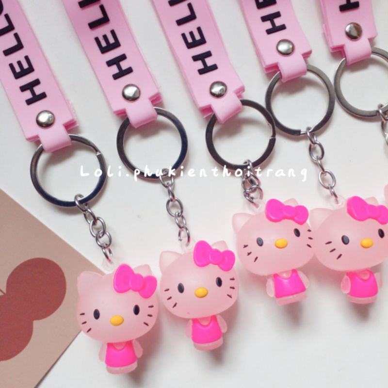 Móc Khóa Hình Hello Kitty Màu Hồng Dễ Thương - Loli.phukienthoitrang