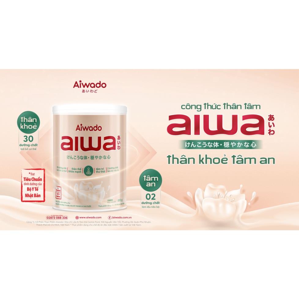 Sữa bột Aiwado Aiwa - Thân Khoẻ Tâm An 810g