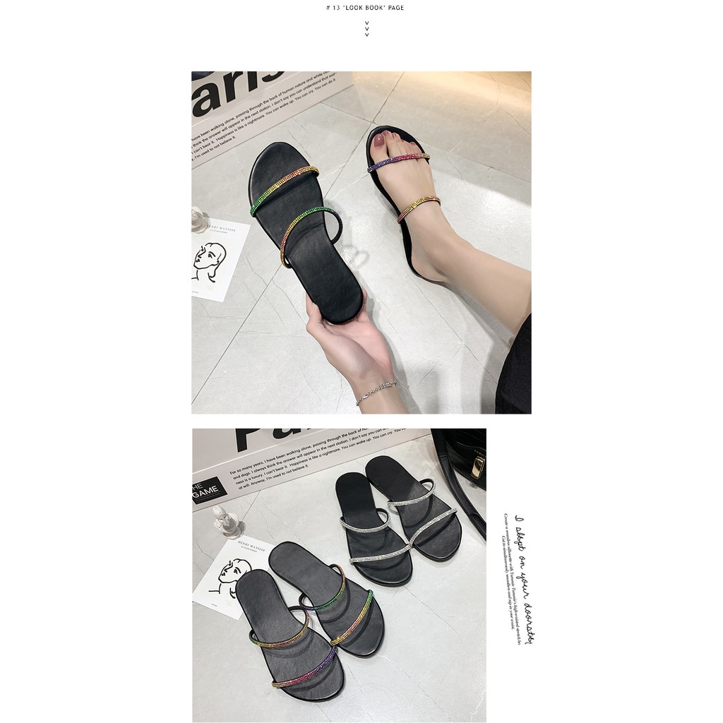 Dép xỏ ngón đính đá thời trang nữ size 35-43