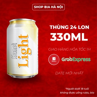 Bia Hà Nội Light thùng 24 lon 330ml