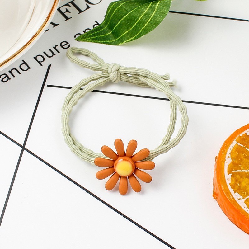 Dây thun cột tóc buộc tóc nữ hoa cúc Hàn Quốc dễ thương xinh xắn nhiều màu