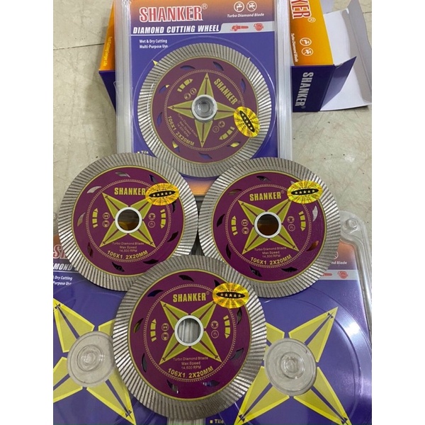 Lưỡi cắt gạch đa năng shanker 105mm, lưỡi cắt đá bóng kiếng đa năng 105mm