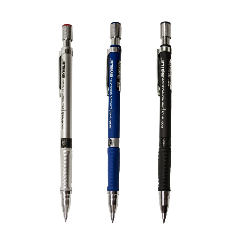 Bút chì cơ viết vẽ 2B 2.0mm cho trường học văn phòng