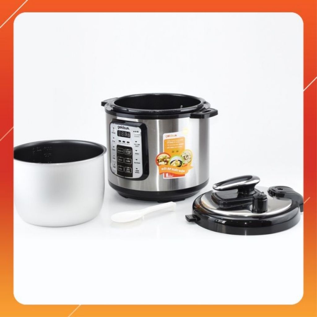 Nồi áp suất điện đa năng GOLDSUN CD4701 Thương hiệu VN Bảo hành 12 tháng