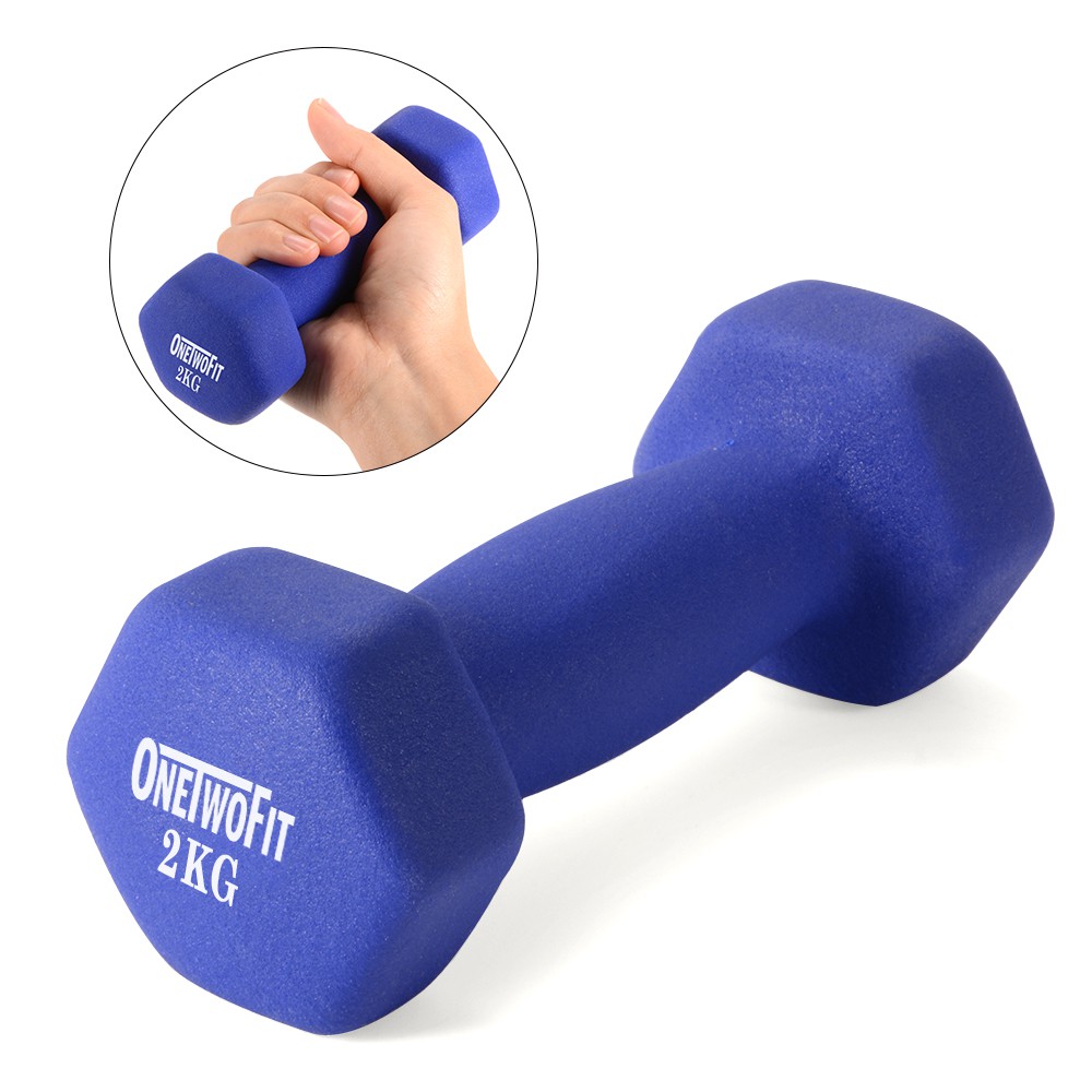 [Mã FAMALLT5 giảm 15% đơn 150K] OneTwoFit tạ tay 4kg / 5kg Neoprene Bộ 2 tạ Dumbbell bộ 2 tạ tay 2kg / 2.5 kg