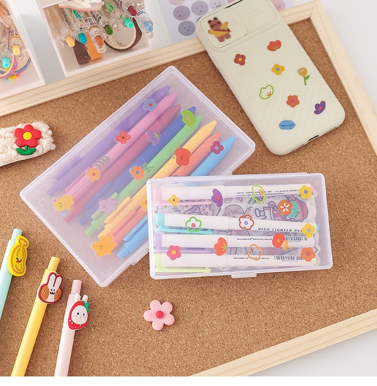 Hộp đựng văn phòng phẩm bằng nhựa trong suốt tiện dụng