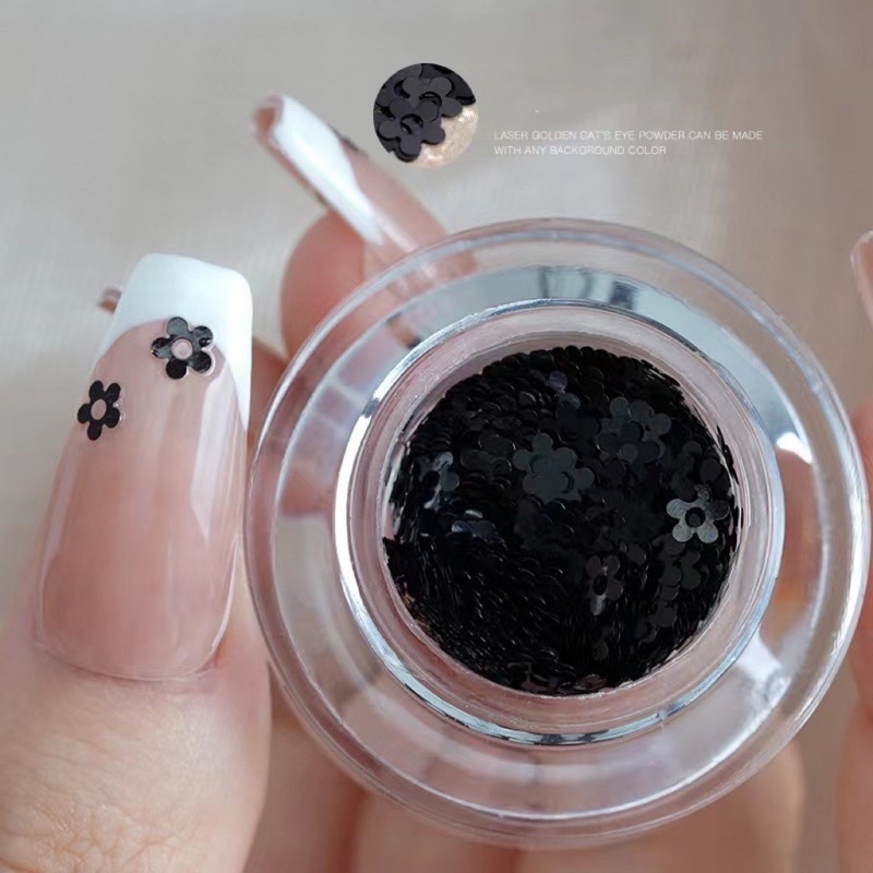 Phụ kiện nhũ trang trí móng tay nail siêu mới hot lẻ hũ