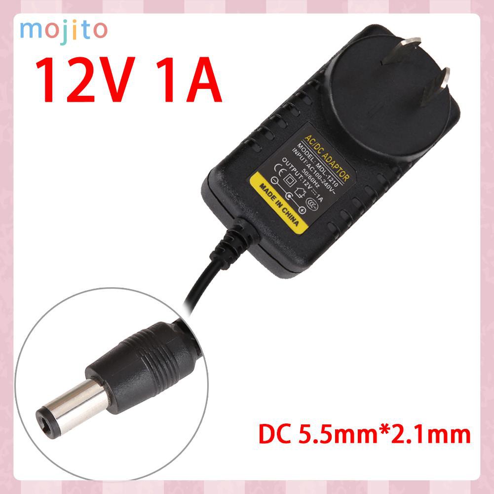 MOJITO AC to DC 5.5mm*2.1mm 5.5mm*2.5mm 12V 1A Switching Power Supply Adapter